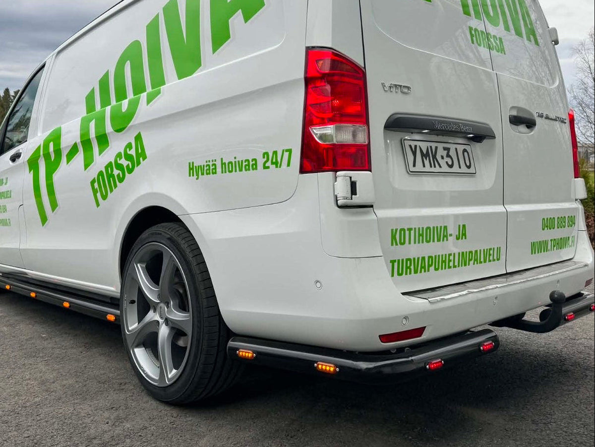 Rear corner pipes 76mm MB Vito / V-Class