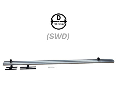 Suorat kylkiputket 60mm VW T5 / 5.1 / 6 / 6.1 -SWB