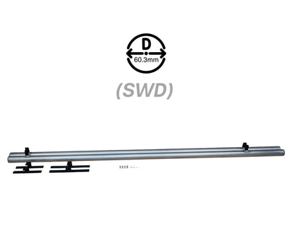 Suorat kylkiputket 60mm VW T5 / 5.1 / 6 / 6.1 -SWB